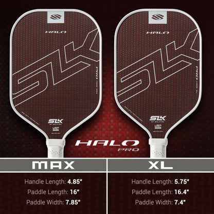 Selkirk Sport SLK Halo Raw Carbon Fiber Pickleball Paddle | Designed in The USA | Choose The T700 Raw Carbon Fiber Power, 18k Ultraweave Control, or Aramid Fiber Linkweave Thermoformed Pro