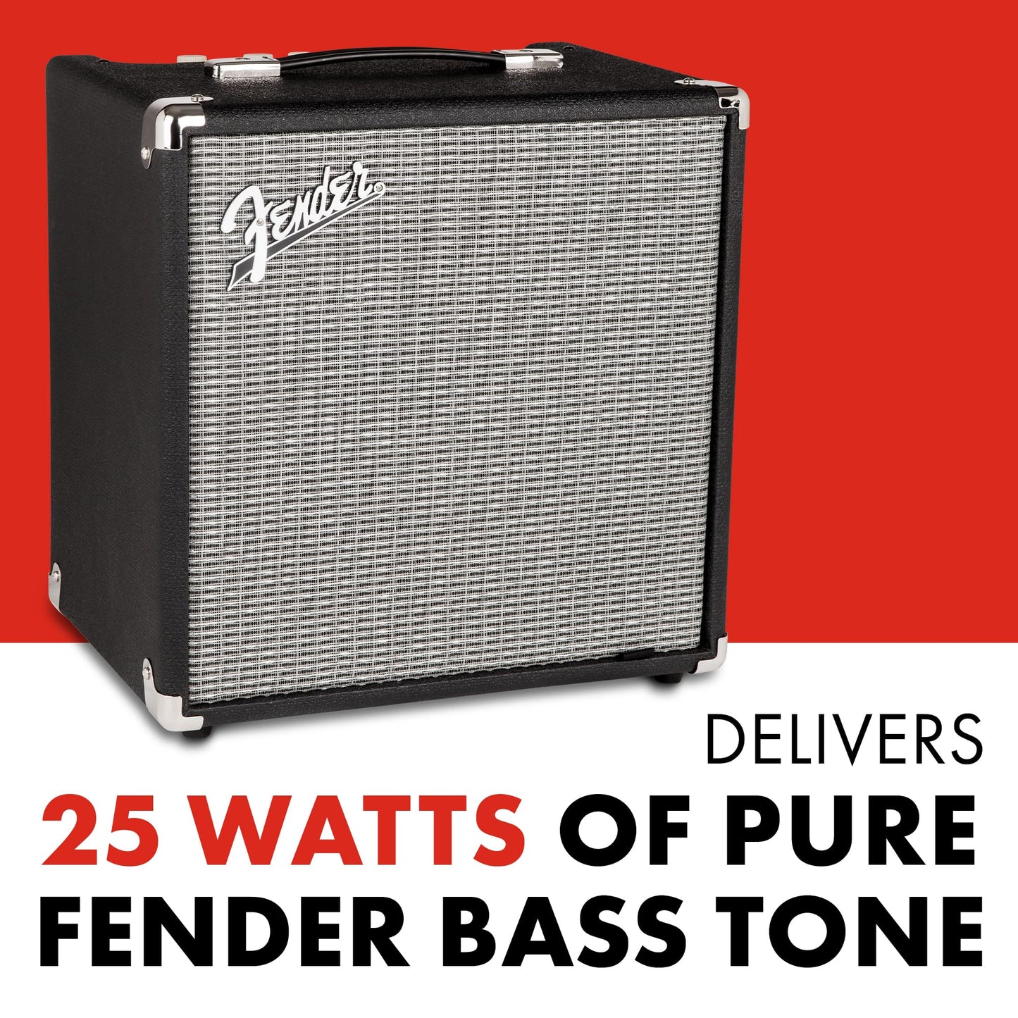 Fender Rumble 40 V3 Bass Amp for Bass Guitar, 40 Watts, with 2-Year Warranty Speaker, with Overdrive Circuit and Mid-Scoop Contour Switch