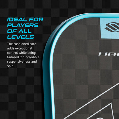 Selkirk Sport SLK Halo Raw Carbon Fiber Pickleball Paddle | Designed in The USA | Choose The T700 Raw Carbon Fiber Power, 18k Ultraweave Control, or Aramid Fiber Linkweave Thermoformed Pro