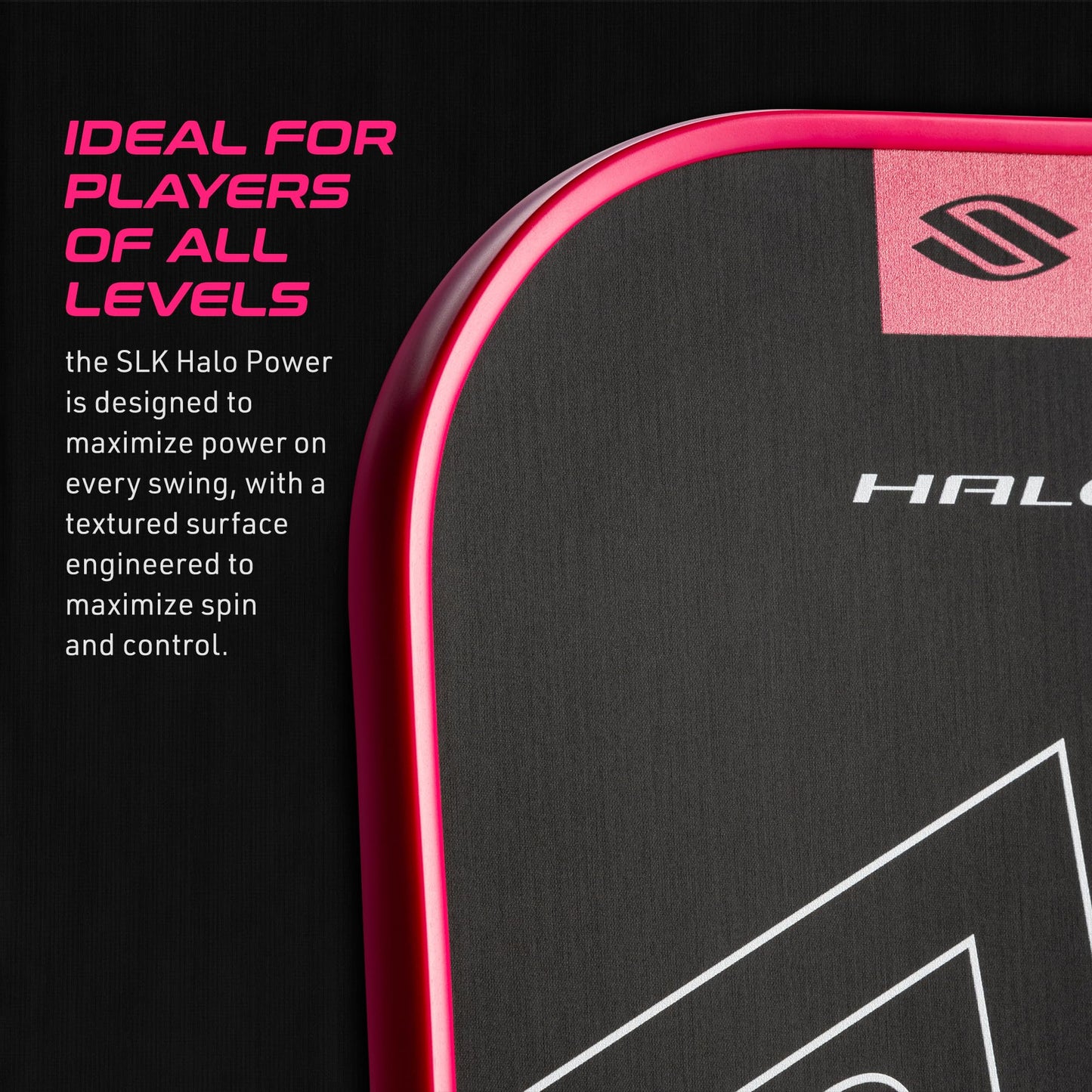 Selkirk Sport SLK Halo Raw Carbon Fiber Pickleball Paddle | Designed in The USA | Choose The T700 Raw Carbon Fiber Power, 18k Ultraweave Control, or Aramid Fiber Linkweave Thermoformed Pro
