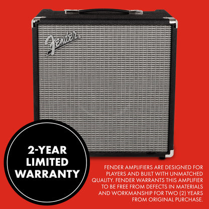 Fender Rumble 40 V3 Bass Amp for Bass Guitar, 40 Watts, with 2-Year Warranty Speaker, with Overdrive Circuit and Mid-Scoop Contour Switch