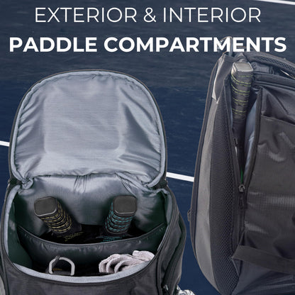 Athletico 35L Pickleball Backpack - Pickleball Bags for Men or Women Includes Pickleball Ball Holder