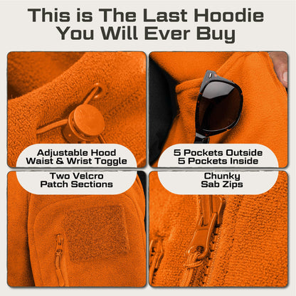 Baerskin Tactical Hoodie Jacket for Men 4.0 - Military Style Fleece Sweater for Cold, Rain, Wind or Snow
