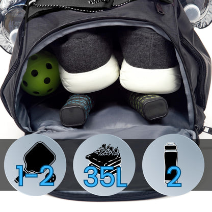 Athletico 35L Pickleball Backpack - Pickleball Bags for Men or Women Includes Pickleball Ball Holder