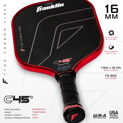 Franklin Sports PRO Pickleball Paddles – C45 Carbon Fiber Series - Official USAP + UPA Approved – Pro Player Design