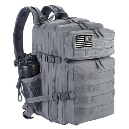 LHI Military Tactical Backpack for Men and Women 45L Army 3 Days Assault Pack Bag Large Rucksack with Molle System - Black