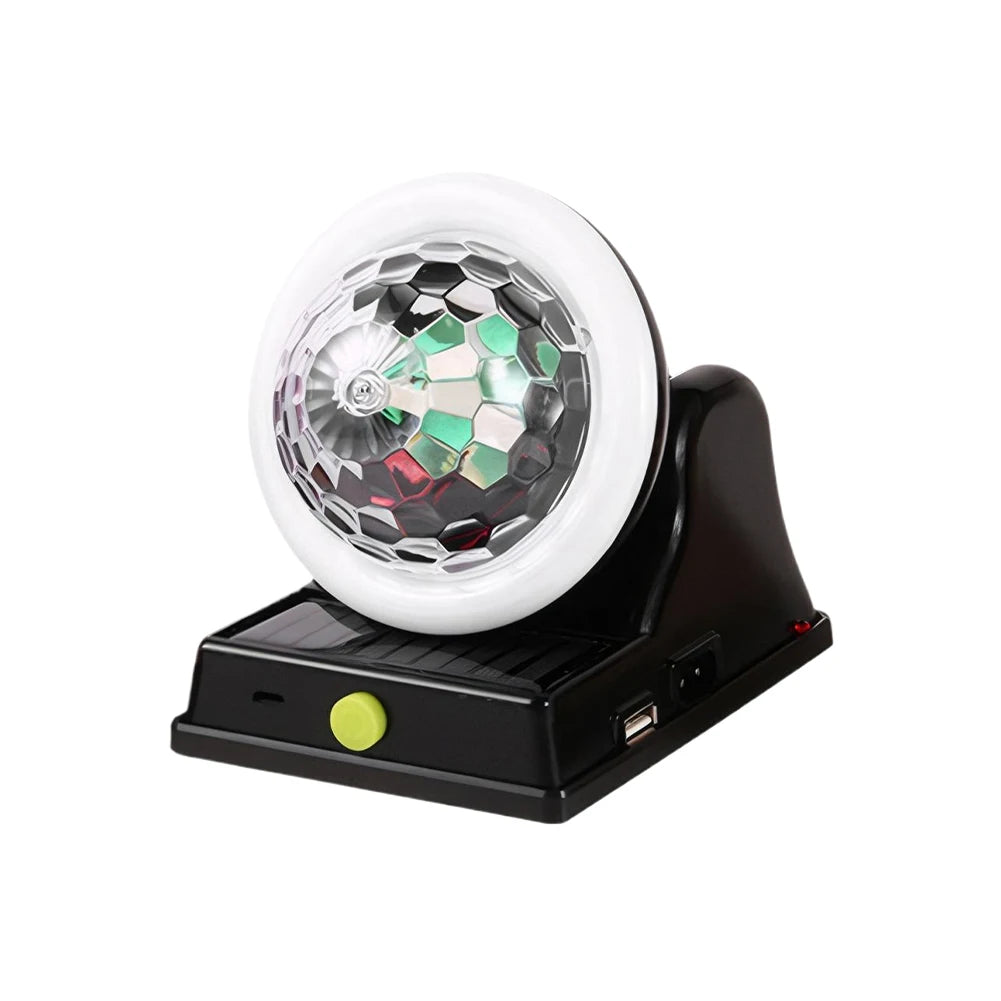 GlowOrb™ Waterproof Rotating Disco Ball Light – Colorful LED Magic for Parties & Events
